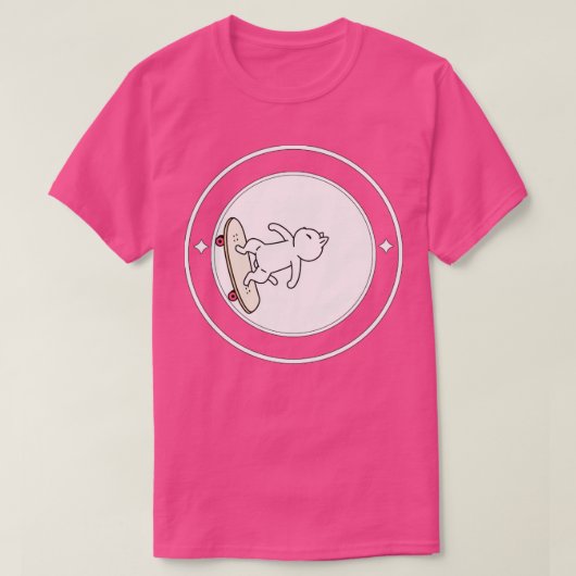 Kat Skateboarding T-shirt (Design voorkant)