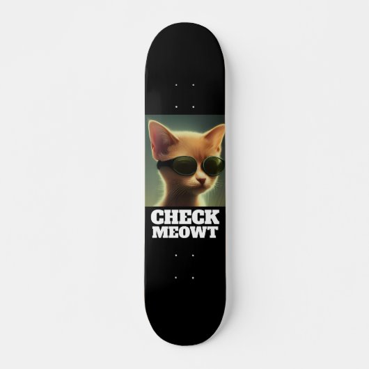 KAT-SKATEBOARDS CONTROLEREN MEOWT-ZONNEN PERSOONLIJK SKATEBOARD (Voorkant)