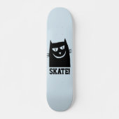 KAT SKATEBOARDS, ZWARTE KAT GRAPPIG PERSOONLIJK SKATEBOARD (Voorkant)