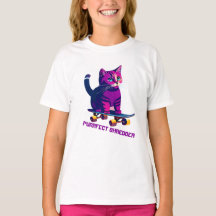 Kat Skater Skateboard T-Shirt