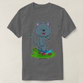 Kat Skater Skateboard T-shirt (Design voorkant)