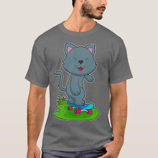 Kat Skater Skateboard T-shirt