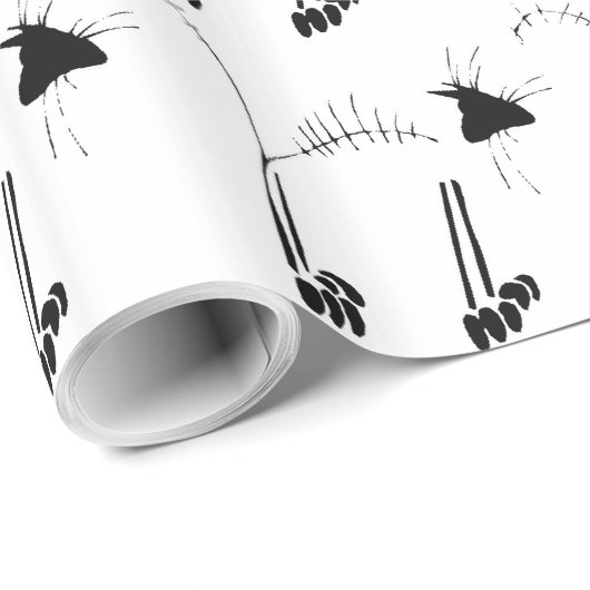 Kat Skeleton Cadeaupapier (Rol Hoek)