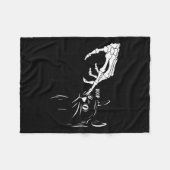 Kat Skeleton Hand Boop Halloween Katten Lover Pet Fleece Deken (Voorkant (Horizontaal))