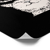 Kat Skeleton Hand Lazy Halloween Costume Cool Bone Poster (Hoek)