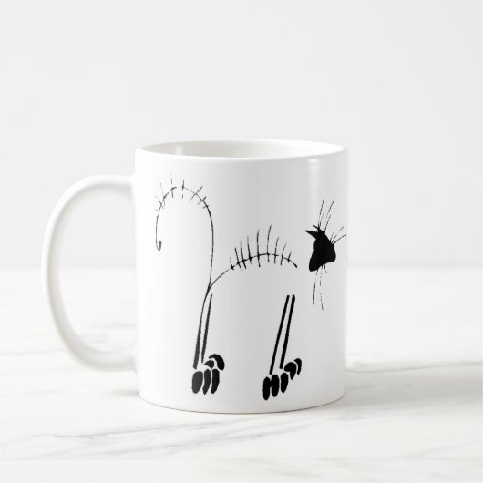 Kat Skeleton Koffiemok (Links)