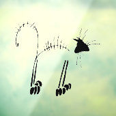 Kat Skeleton Raamsticker (Vel 3)