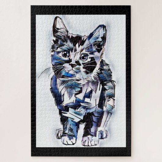 Kat Sketch Legpuzzel (Verticaal)