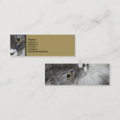 Kat Skinny Profile Card Mini Visitekaartje (Voorkant / Achterkant)