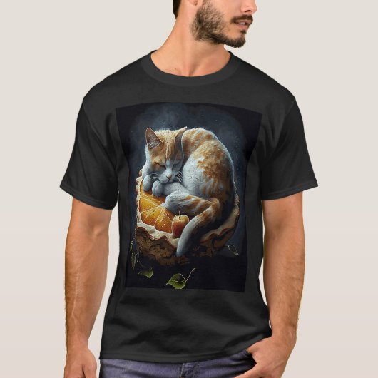 Kat Slaap Appeltaart T-shirt (Voorkant)