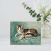 Kat slaap Henriëtte Ronner-Knip Briefkaart (Staand voorkant)