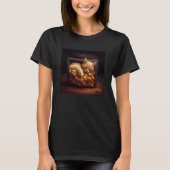 Kat slaap mac en kaas t-shirt (Voorkant)