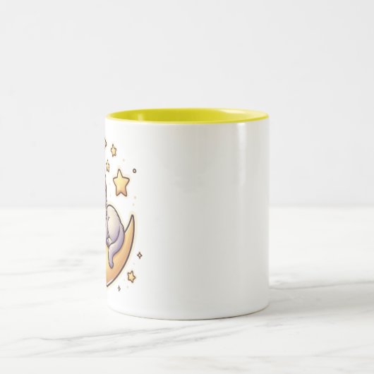 Kat slaapt op de Mok (Center)