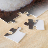 Kat slapen met Teddy Bear Legpuzzel (Zijkant)