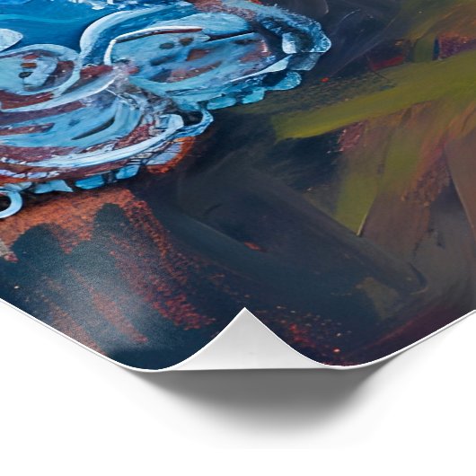 Kat Slapen op Raamrand Perfect Poster (Hoek)