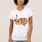 Kat Slapen Vrouwen T-shirt (Voorkant)
