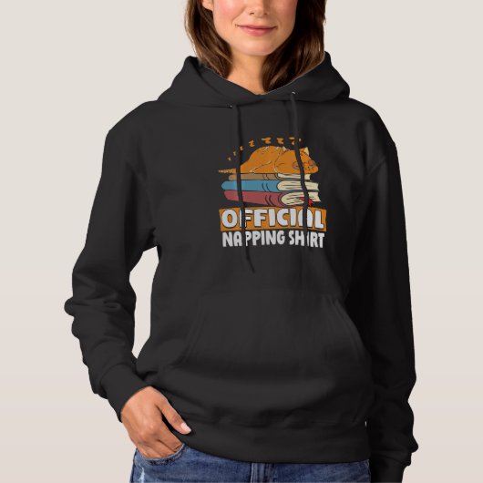 Kat Slapend boekomhulsel Lover B Hoodie (Voorkant)