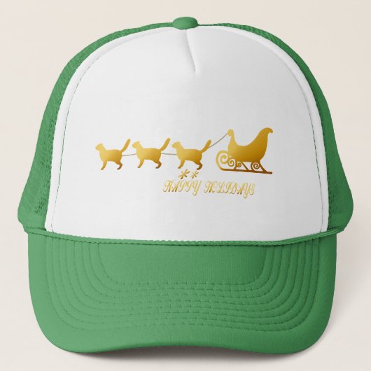 *Kat Sled Trucker Pet (Voorkant)