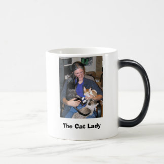 Kat - smokey en bril, The Cat Lady Magische Mok