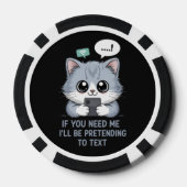 Kat sms'en poker chips (Achterkant)