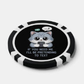 Kat sms'en poker chips (Enkel)