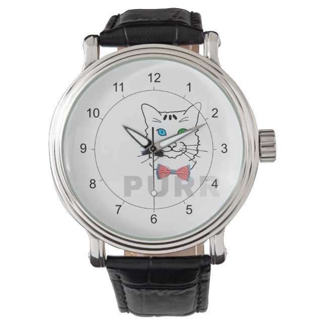Kat Snorren Horloge (Voorkant)