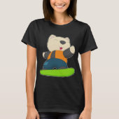 Kat Snowboard Wintersport T-shirt (Voorkant)