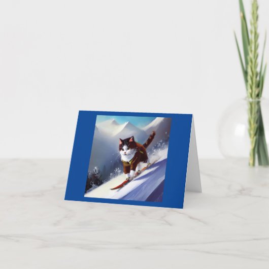 Kat Snowboarden Kaart (Voorkant)