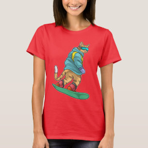 Kat Snowboarder Snowboard T-shirt