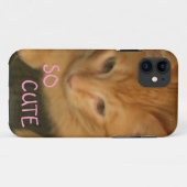 Kat "SO CUTE" iPhone 5 Hoesje (Achterkant (horizontaal))
