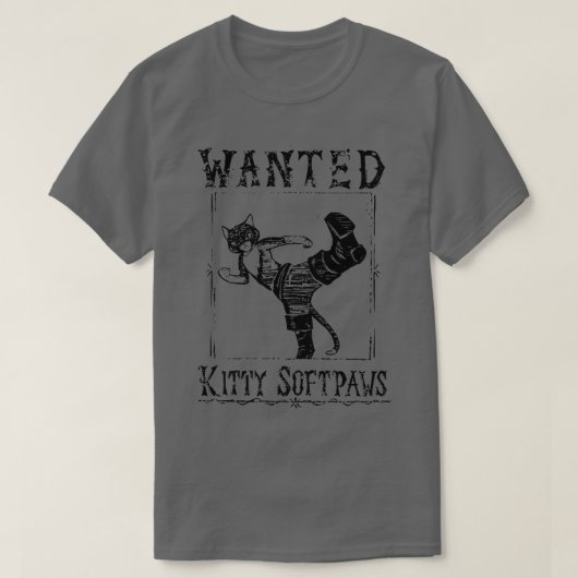 Kat Softpaws gezocht T-shirt (Design voorkant)