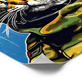 Kat soldaat leger Oekraïne Poster (Hoek)