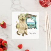 Kat Spa-thema voor Siamese kattenliefhebbers Servet (Insitu)