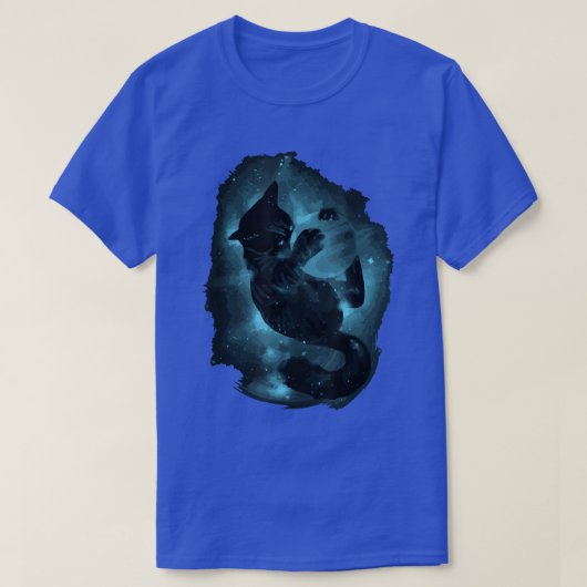 Kat Space Astronaut Cat Meme Round Plants T-shirt (Design voorkant)