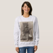 Kat Speel de banjo grappige T-shirt (Voorkant volledig)