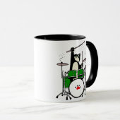 Kat Speel Musical Gift, kattenspeeltrommel Mok (Voorkant rechts)