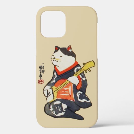 Kat-speelgitaar, Kuniyoshi (kleurenkopieerbaar) Case-Mate iPhone Case (Achterkant)