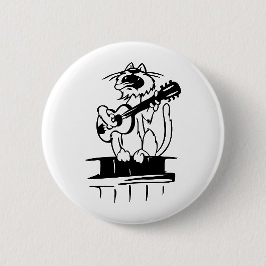 Kat-speelgitaar Ronde Button 5,7 Cm (Voorkant)