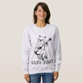 Kat-speelgitaar T-shirts (Voorkant volledig)