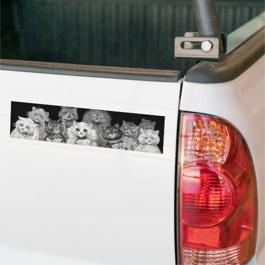 Kat-speelkaart, Louis Wain Bumpersticker (Op Truck)