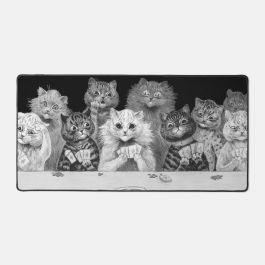 Kat-speelkaart, Louis Wain Bureaumat (Voorkant)