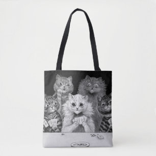 Kat-speelkaart, Louis Wain Tote Bag