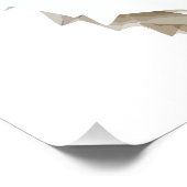 Kat speels Schattig leuk dier kleurrijke geometris Perfect Poster (Hoek)