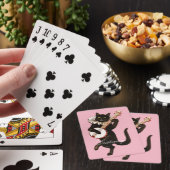 Kat speelt Banjo Thunder_Cove Pokerkaarten (Insitu)