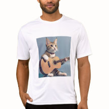 Kat speelt gitaar, kattenliefhebber T-Shirt