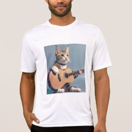 Kat speelt gitaar, kattenliefhebber T-Shirt