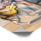 Kat speelt gitaar, Louis Wain Poster (Hoek)