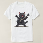 Kat speelt gitaar Rock and Roll Rock Star Funny T-shirt