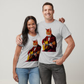 Kat speelt gitaar shirt | mannen kat speelt gitaar (Unisex)