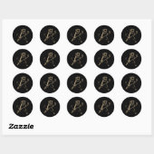 Kat speelt ijshockey ronde sticker (Vel)